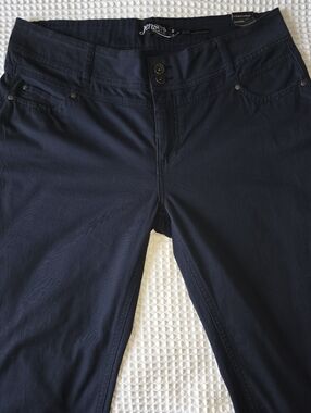 Jensen Navy Blue Shaped Waistband Women's Pants Sz 46 NWT